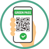 Green Pass plastificato su tessera PVC